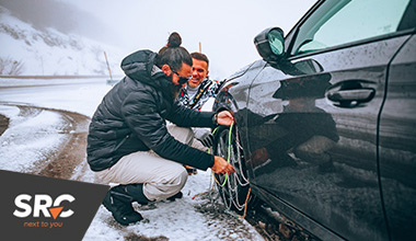 Car rental with free snow chains included